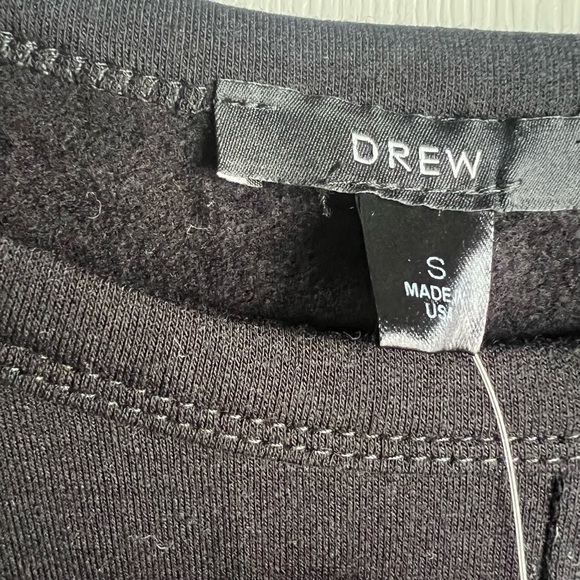 Drew Women’s twist knot front Top Black sz S NWT - Picture 6 of 10